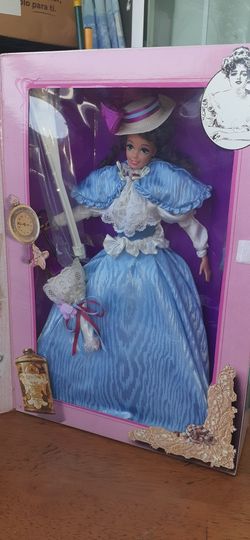 BARBIE DOLL GIBSON GIRL THE GREAT ERAS COLLECTION VOLUME ONE NEW IN BRRX NEVER OPENED WITH DOLL STAND,  PARASOL, 