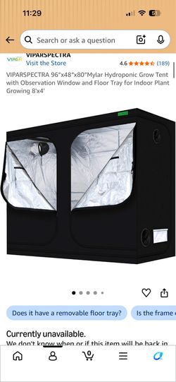 Grow tent.