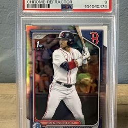 2024 1st Bowman Draft Braden Montgomery Chrome Refractor #BDC-58 PSA Mint 9