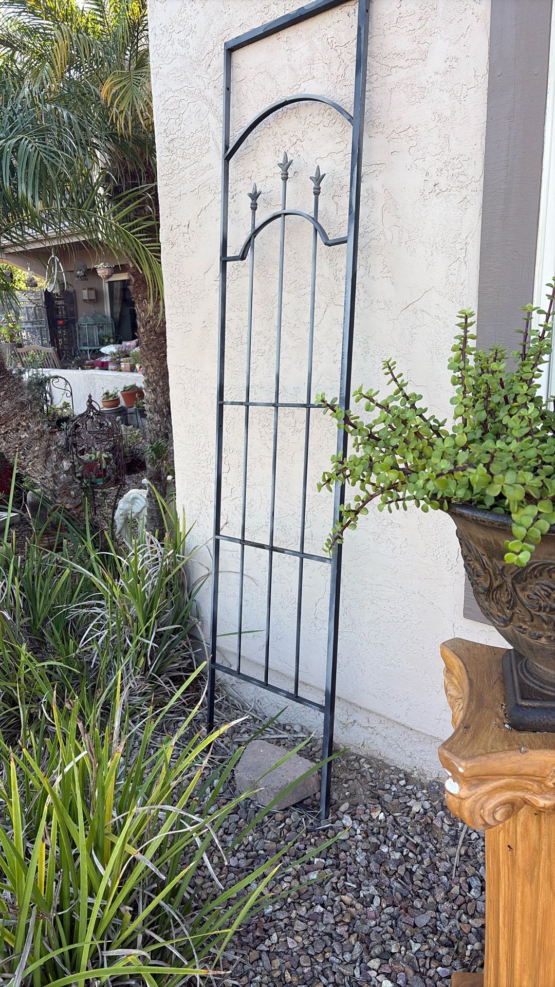 SET OF THREE IRON TRELLIS