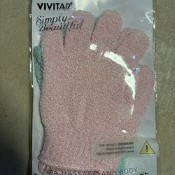 Vivitar Simply Beautiful Spa Massage And Body Exfoliation Gloves Set Of 2
