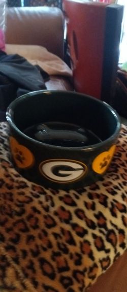 Green Bay Dog Bowl Large