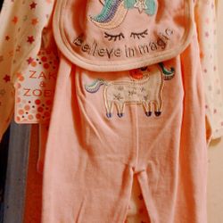 Brand New Baby Girls 6-9 Months Outfit Set 