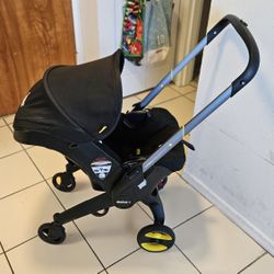 Doona Travel System (Car Seat + Stroller) – Ready to Use – No Accidents Clean, Smoke/Pet Free – Long Expiry 