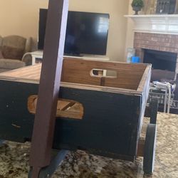 NEW LOWER PRICE   $20 WAGON  DECOR GREAT FOR GARDEN OR CENTERPIECE 