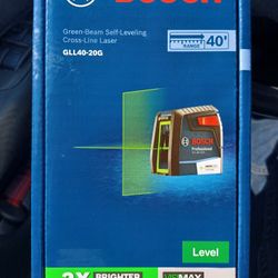 Bosch GLL40-20G Green-Beam Self-Leveling Cross-Line Laser