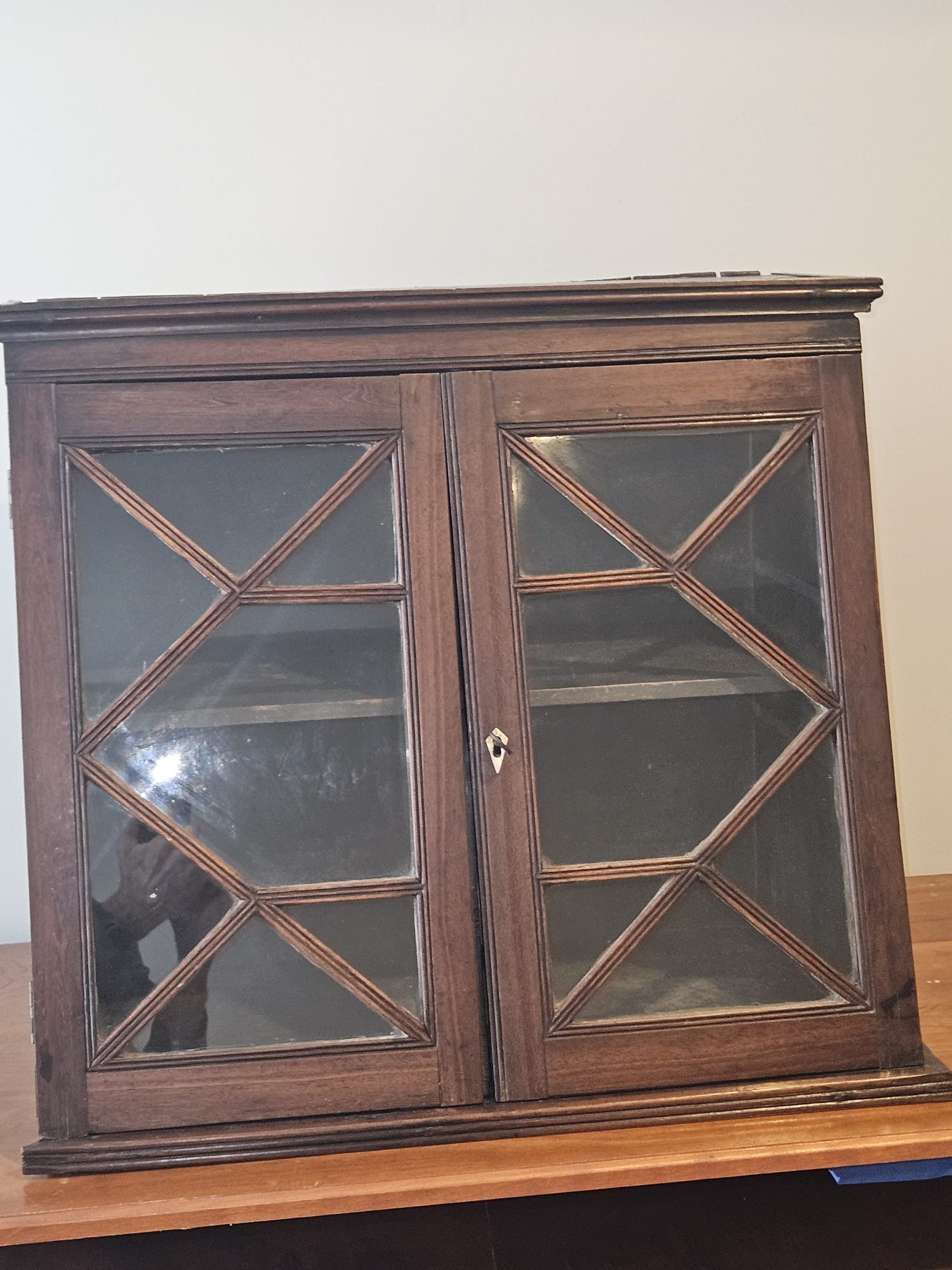 19th century English mahogany cabinet