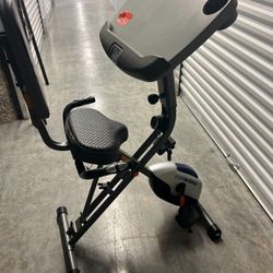 EXERPEUTIC EXERWORK 2000i Bluetooth Folding Exercise Desk Bike 