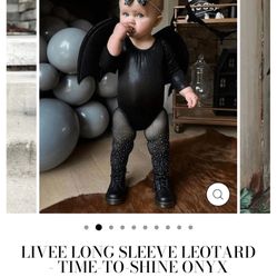 Black toddler Leotard  from BAYLEY’S BLOSSOMS. 2T