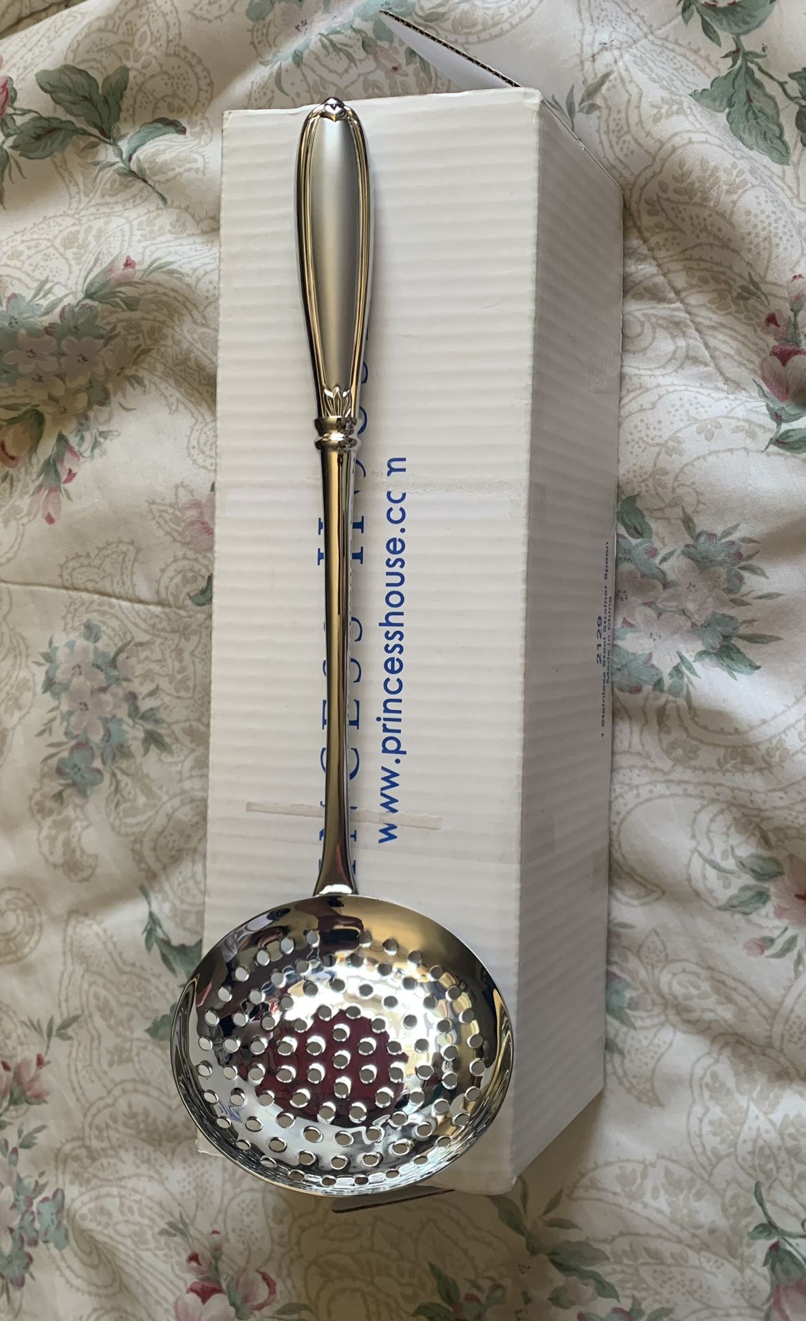 Princess House Barrington Steel Strainer Spoon
