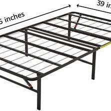Amazon Basics TWIN Foldable Metal Platform Bed Frame - 14 Inches High - No Box Spring Needed ⭐NEW ⭐ CYISell