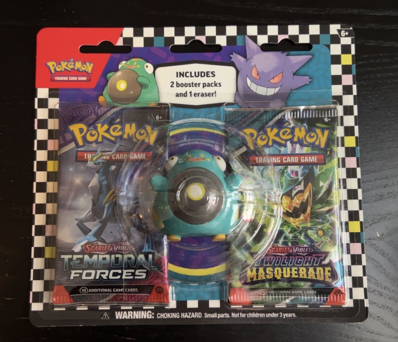 Pokemon Back to School Eraser Blister Bellibolt