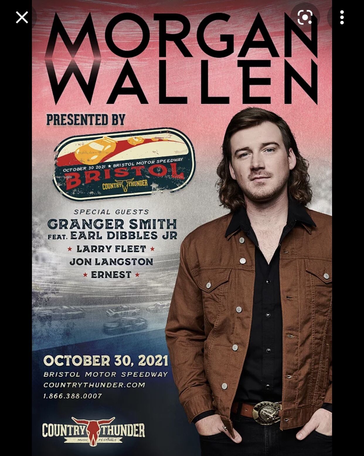 Morgan Wallen General Admission Ticket