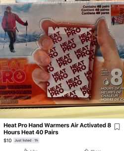 Heat Pro Hand Warmers    Box Of 40
