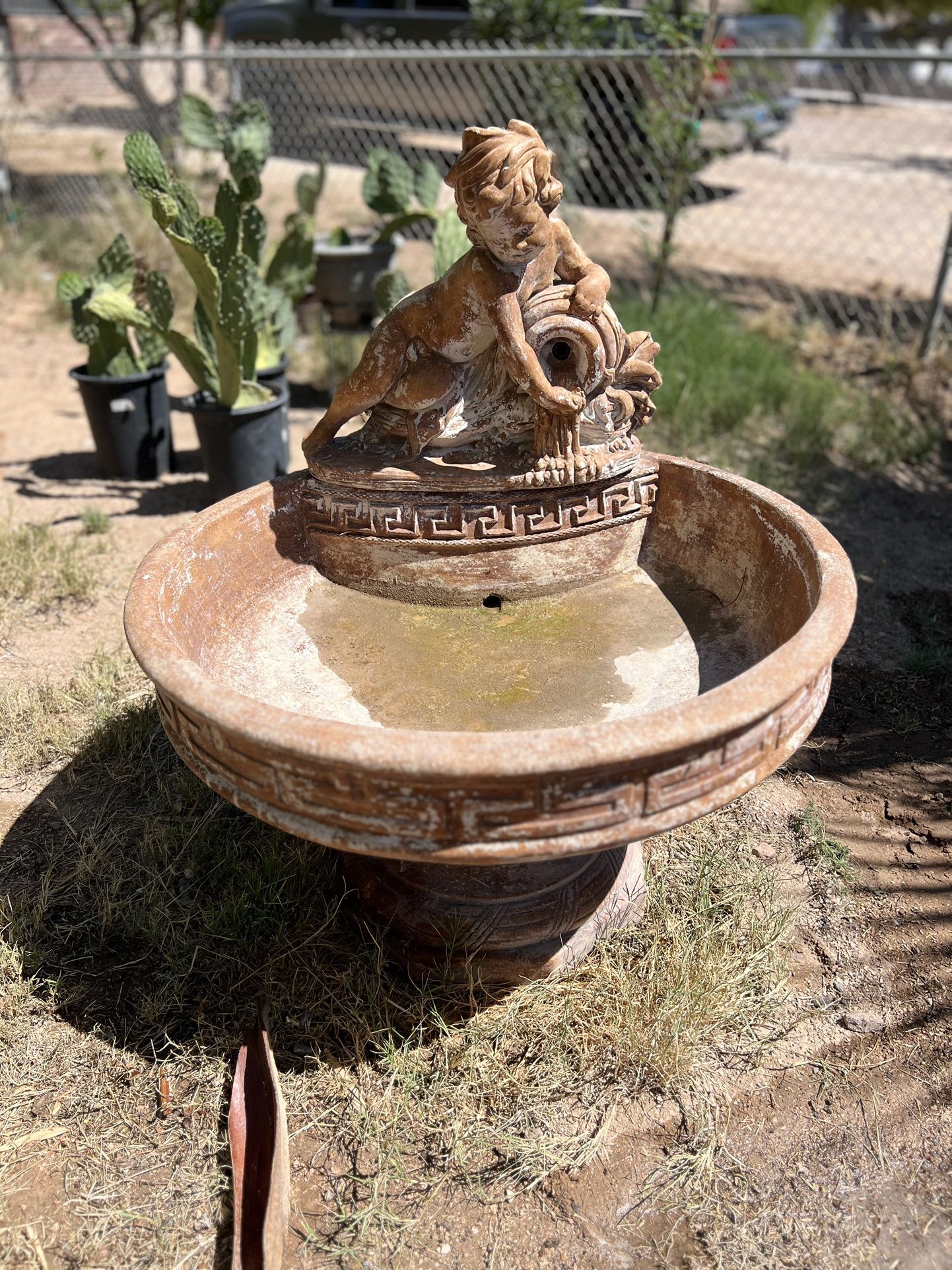 Large victorian cast-iron fountain