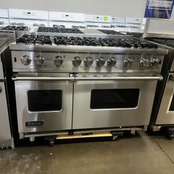 VIKING 48”WIDE ALL GAS RANGE STOVE STAINLESS STEEL 