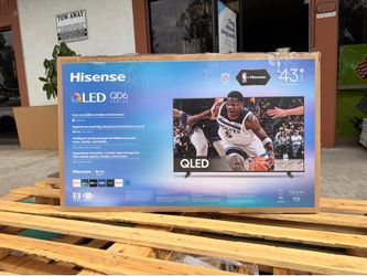 43 “ Hisense smart 4K QLED HDR TV