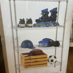 4-Tier Metal  Shelving Unit Storage 