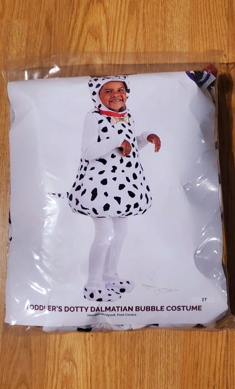Dolly DALMATIAN COSTUME..FITS 2 YEAR OLD TODDLER..VERY CUTE!