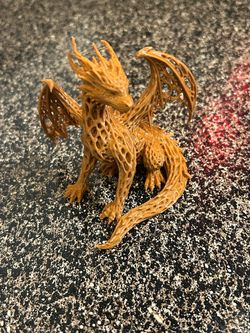 3D Printed Dragon Figurine