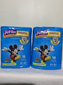 Huggies Pull Ups size 4-5. 👦👦 2 for $15