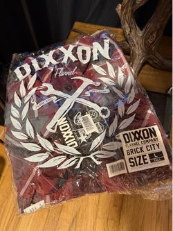 SEALED DIXXON flannel “Brick City” L Tall