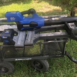 Kobalt 80v New 630 Hand Blower  w/battery and charger