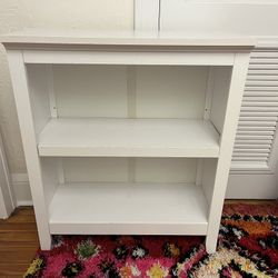 White Wood Bookshelf 