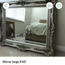 Antique Look Floor Mirror 