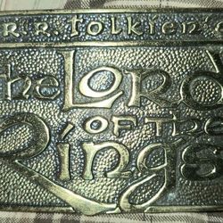 Vintage Lord of the Rings belt buckle