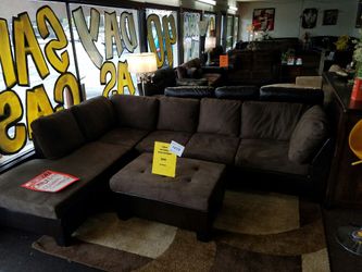 Sectional with ottoman