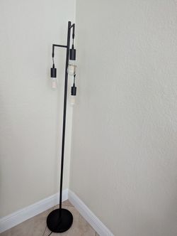 Industrial Floor Lamp with 3 Edison Led Bulbs