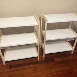 Two White Metal Shelf’s $40