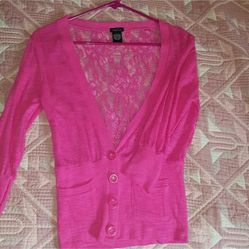Rue 21 Pink Cardigan
