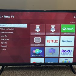 32” flatscreen TCL Roku Tv 