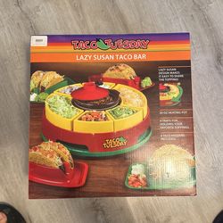 Taco Tuesday Lazy Susan Taco Bar Brand New