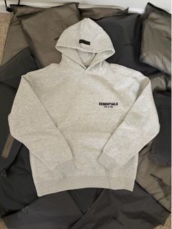 Essential hoodie 1 light oatmeal and the other 1 black I have Small, Medium, and Large
