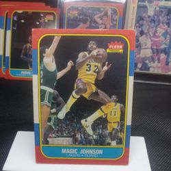 1986 Fleer 🏀 (12 Card Lot) Magic Johnson +
