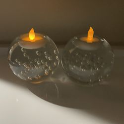 Set of Two Kenneth Turner Bubble Tealight Holder