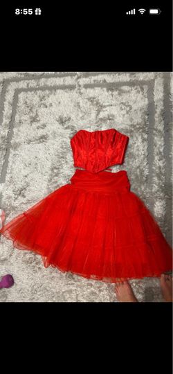 Red Corset, Tool  skirt. Will sell separately