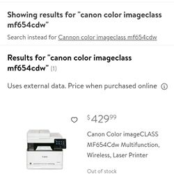 Cannon Color Imageclass ...brand New Unboxed 