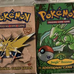 1st Edition HEAVY Jungle And Fossil Unopened Pokemon Booster packs HOLOS