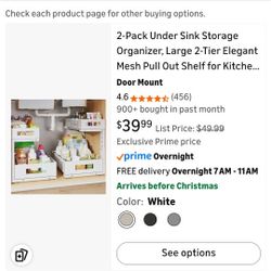 2pack Under Sink Storage