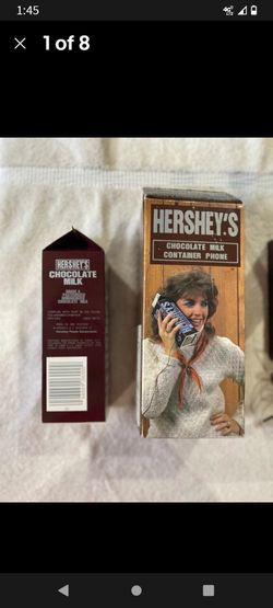 Vintage Rare Hersheys Chocolate Milk Container Phone 