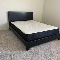 Brand New Queen Size Platform Bed With Plush Mattress (Free Delivery)