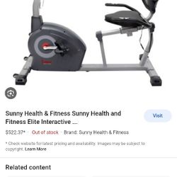Sunny Health Fitness Bike