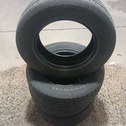 4 tires 255/65R18 Continentals 