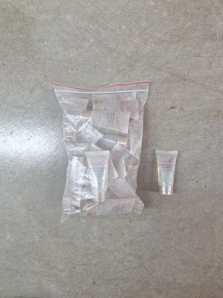 BAG OF 25 TRAVEL SIZE SHAMPOO/CONDITIONER