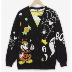 Mickey Mouse Halloween Cardigan Sweater