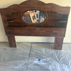 Solid wood headboard